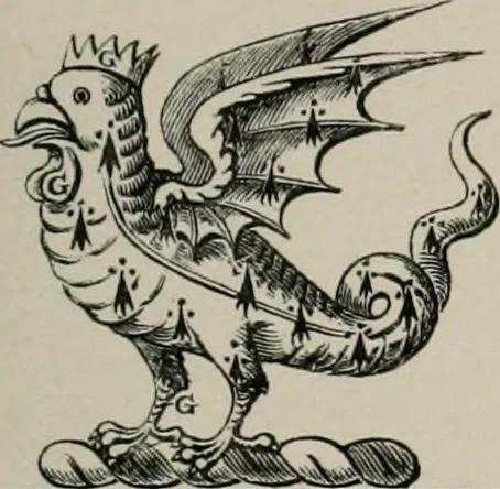 An illustration from The visitation of London : anno Domini 1633, 1634, and 1635. Made by Sr. Henry St. George, kt., Richmond herald, and deputy and marshal to Sr. Richard St. George, kt., Clarencieux king of armes, 1880, leaf 50