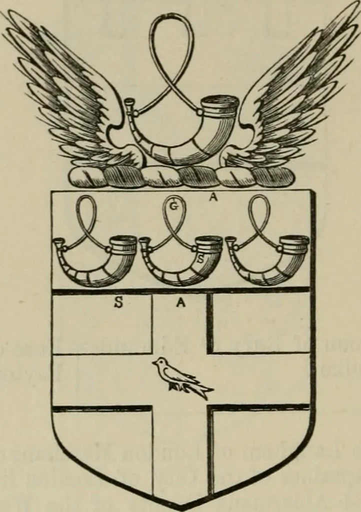 An illustration from The visitation of London : anno Domini 1633, 1634, and 1635. Made by Sr. Henry St. George, kt., Richmond herald, and deputy and marshal to Sr. Richard St. George, kt., Clarencieux king of armes, 1880, leaf 501