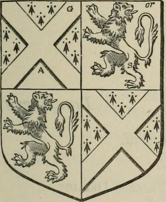 An illustration from The visitation of London : anno Domini 1633, 1634, and 1635. Made by Sr. Henry St. George, kt., Richmond herald, and deputy and marshal to Sr. Richard St. George, kt., Clarencieux king of armes, 1880, leaf 564