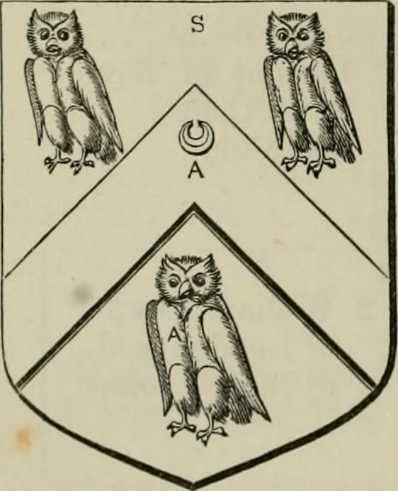 An illustration from The visitation of London : anno Domini 1633, 1634, and 1635. Made by Sr. Henry St. George, kt., Richmond herald, and deputy and marshal to Sr. Richard St. George, kt., Clarencieux king of armes, 1880, leaf 631