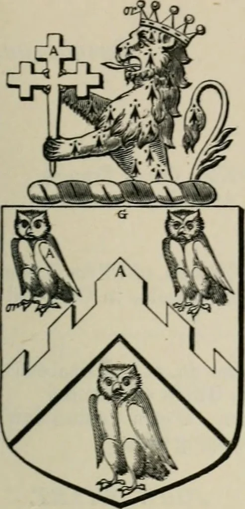 An illustration from The visitation of London : anno Domini 1633, 1634, and 1635. Made by Sr. Henry St. George, kt., Richmond herald, and deputy and marshal to Sr. Richard St. George, kt., Clarencieux king of armes, 1880, leaf 694