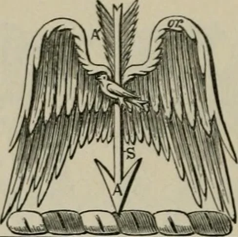An illustration from The visitation of London : anno Domini 1633, 1634, and 1635. Made by Sr. Henry St. George, kt., Richmond herald, and deputy and marshal to Sr. Richard St. George, kt., Clarencieux king of armes, 1880, leaf 761