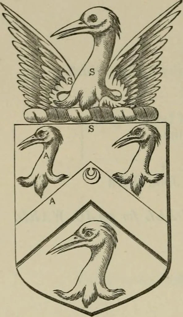 An illustration from The visitation of London : anno Domini 1633, 1634, and 1635. Made by Sr. Henry St. George, kt., Richmond herald, and deputy and marshal to Sr. Richard St. George, kt., Clarencieux king of armes, 1880, leaf 779