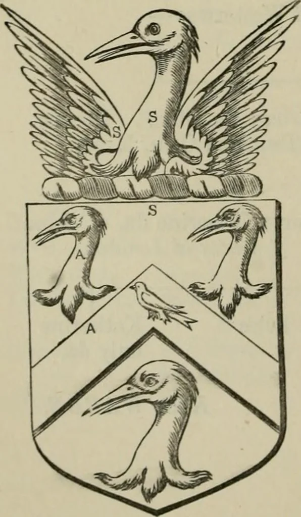 An illustration from The visitation of London : anno Domini 1633, 1634, and 1635. Made by Sr. Henry St. George, kt., Richmond herald, and deputy and marshal to Sr. Richard St. George, kt., Clarencieux king of armes, 1880, leaf 779