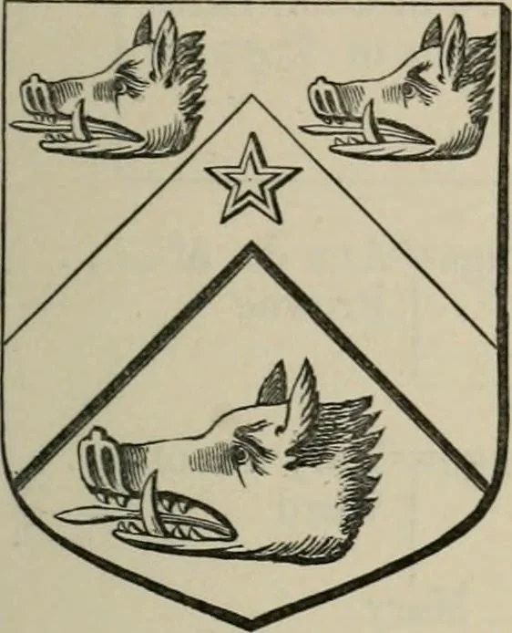 An illustration from The visitation of London : anno Domini 1633, 1634, and 1635. Made by Sr. Henry St. George, kt., Richmond herald, and deputy and marshal to Sr. Richard St. George, kt., Clarencieux king of armes, 1880, leaf 780