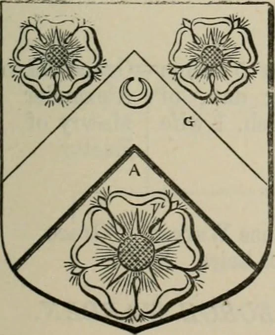 An illustration from The visitation of London : anno Domini 1633, 1634, and 1635. Made by Sr. Henry St. George, kt., Richmond herald, and deputy and marshal to Sr. Richard St. George, kt., Clarencieux king of armes, 1880, leaf 780