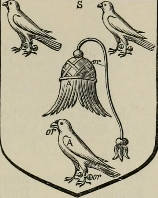 An illustration from The visitation of London : anno Domini 1633, 1634, and 1635. Made by Sr. Henry St. George, kt., Richmond herald, and deputy and marshal to Sr. Richard St. George, kt., Clarencieux king of armes, 1880, leaf 788