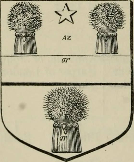 An illustration from The visitation of London : anno Domini 1633, 1634, and 1635. Made by Sr. Henry St. George, kt., Richmond herald, and deputy and marshal to Sr. Richard St. George, kt., Clarencieux king of armes, 1880, leaf 801