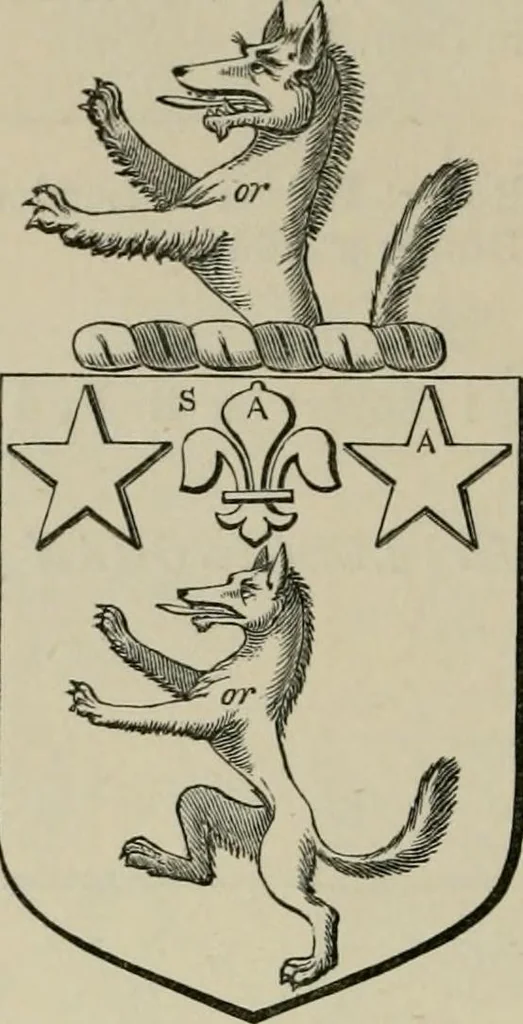 An illustration from The visitation of London : anno Domini 1633, 1634, and 1635. Made by Sr. Henry St. George, kt., Richmond herald, and deputy and marshal to Sr. Richard St. George, kt., Clarencieux king of armes, 1880, leaf 811
