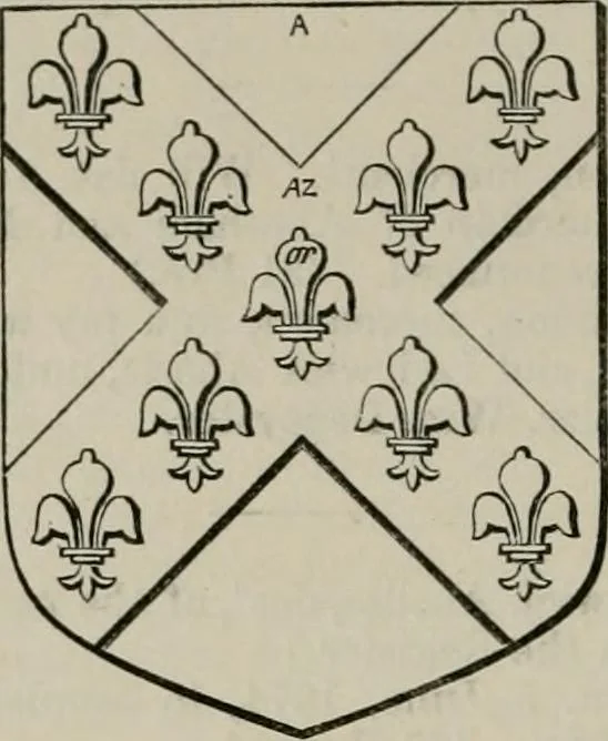 An illustration from The visitation of London : anno Domini 1633, 1634, and 1635. Made by Sr. Henry St. George, kt., Richmond herald, and deputy and marshal to Sr. Richard St. George, kt., Clarencieux king of armes, 1880, leaf 875