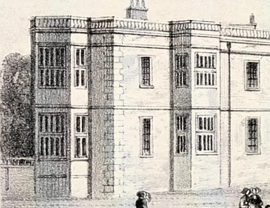 An illustration from A visitation of the seats and arms of the noblemen and gentlemen of Great Britain, 1852, leaf 128
