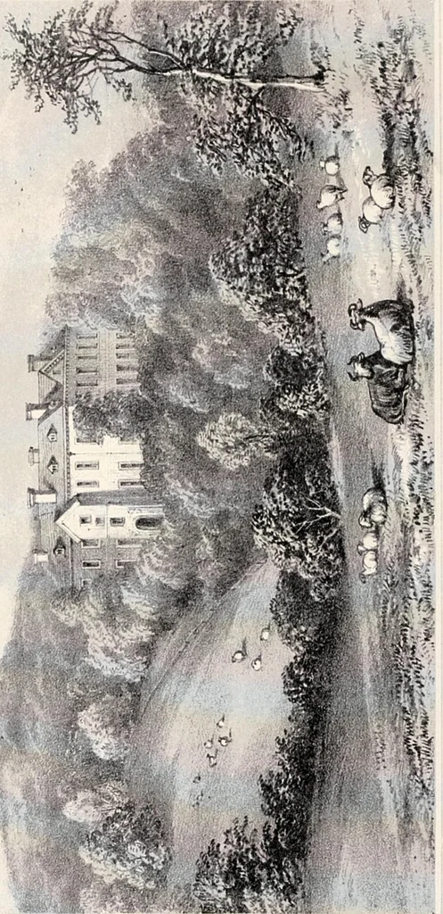 An illustration from A visitation of the seats and arms of the noblemen and gentlemen of Great Britain, 1852, leaf 132