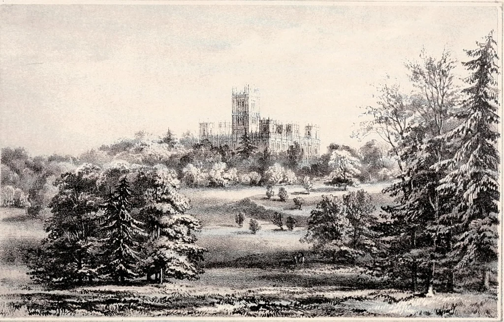 An illustration from A visitation of the seats and arms of the noblemen and gentlemen of Great Britain, 1852, leaf 17