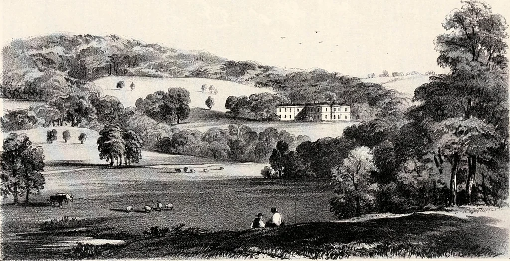 An illustration from A visitation of the seats and arms of the noblemen and gentlemen of Great Britain, 1852, leaf 180