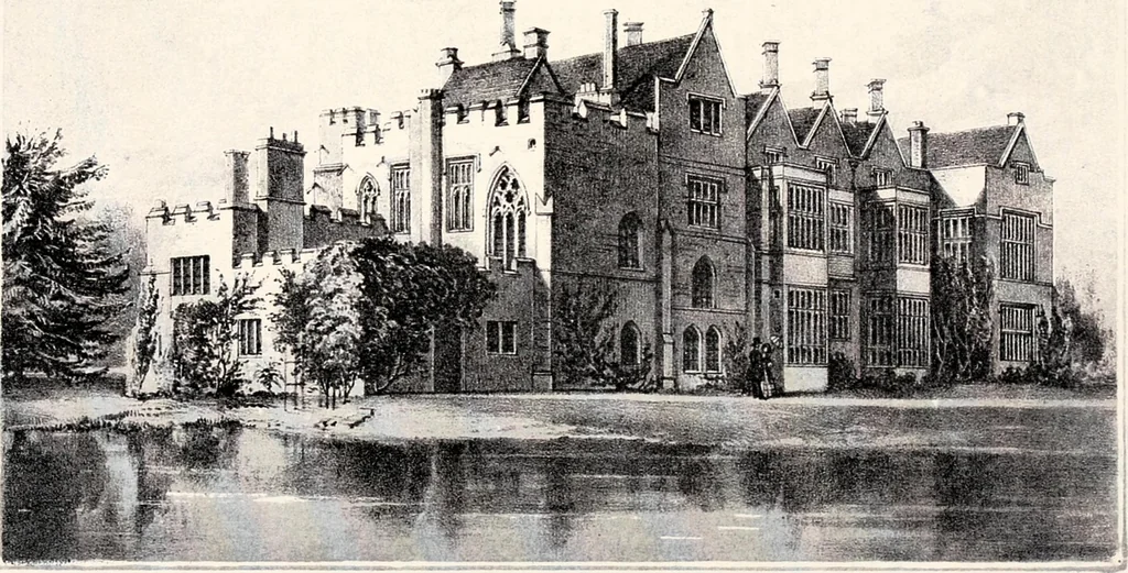 An illustration from A visitation of the seats and arms of the noblemen and gentlemen of Great Britain, 1852, leaf 184