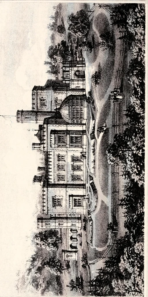 An illustration from A visitation of the seats and arms of the noblemen and gentlemen of Great Britain, 1852, leaf 193
