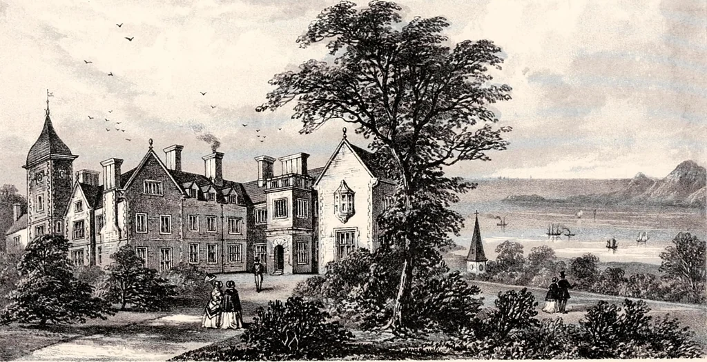 An illustration from A visitation of the seats and arms of the noblemen and gentlemen of Great Britain, 1852, leaf 213