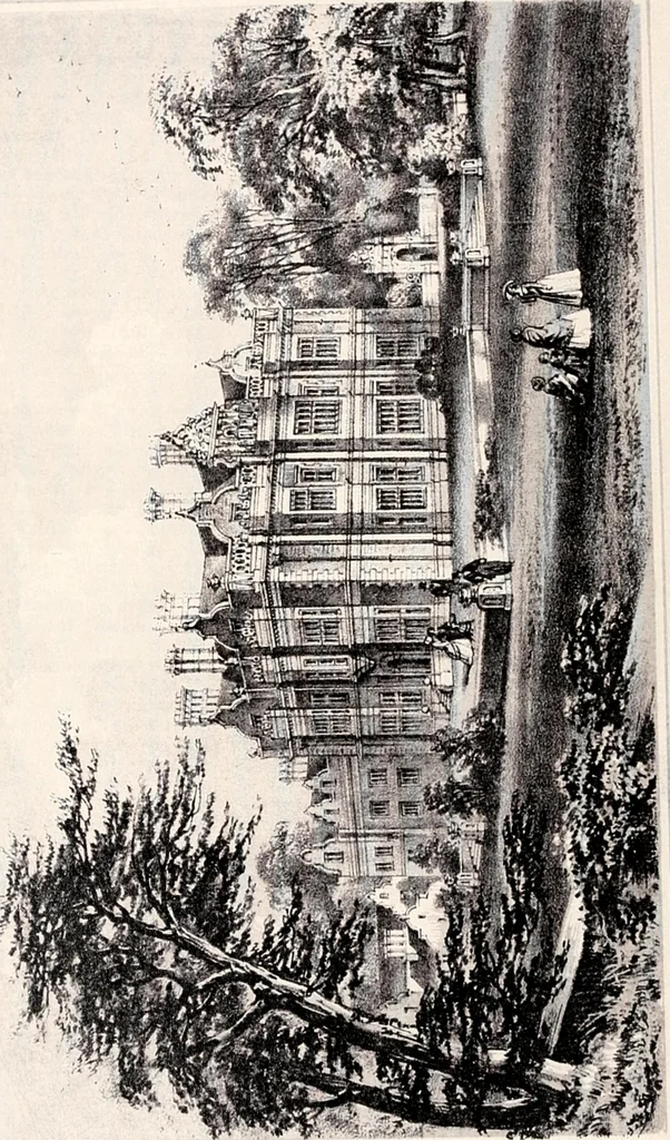 An illustration from A visitation of the seats and arms of the noblemen and gentlemen of Great Britain, 1852, leaf 23