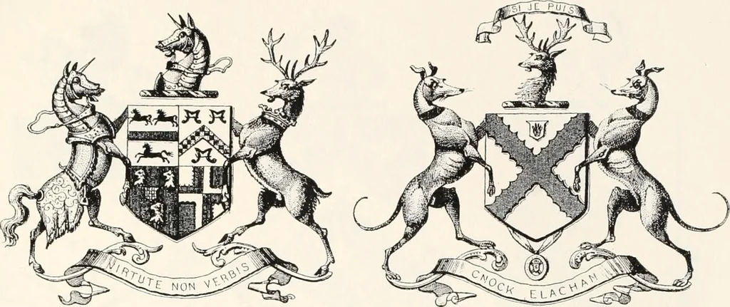 An illustration from A visitation of the seats and arms of the noblemen and gentlemen of Great Britain, 1852, leaf 436