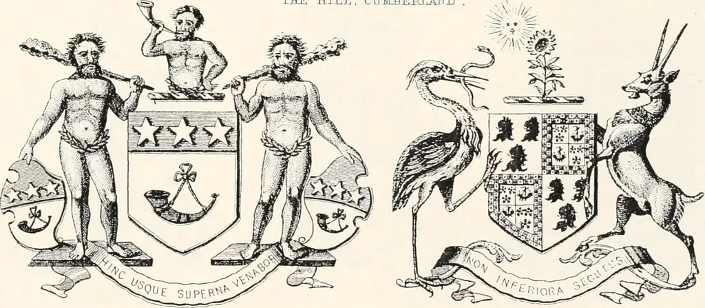 An illustration from A visitation of the seats and arms of the noblemen and gentlemen of Great Britain, 1852, leaf 436