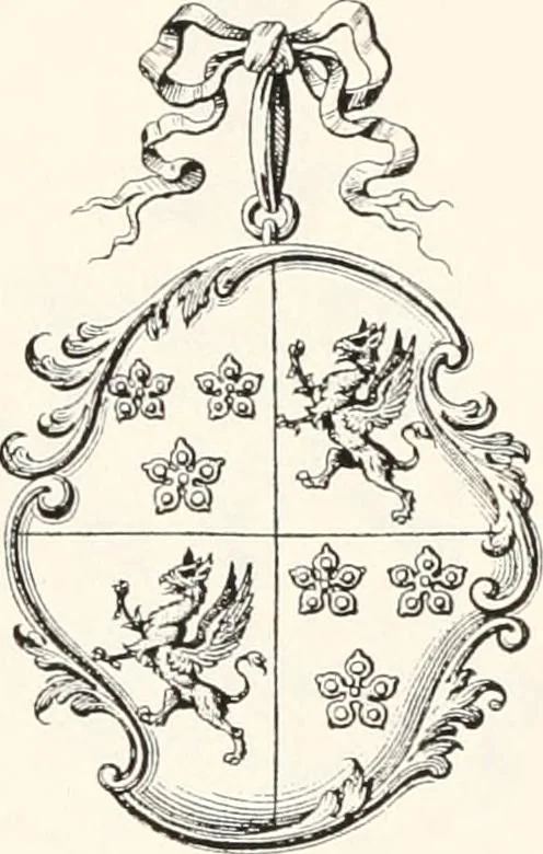 An illustration from A visitation of the seats and arms of the noblemen and gentlemen of Great Britain, 1852, leaf 440