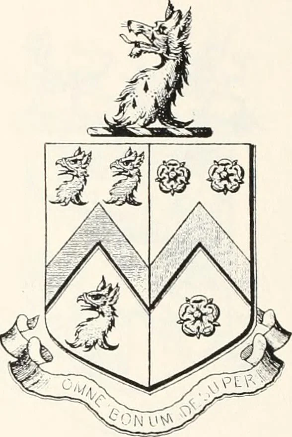 An illustration from A visitation of the seats and arms of the noblemen and gentlemen of Great Britain, 1852, leaf 440