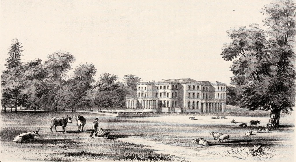 An illustration from A visitation of the seats and arms of the noblemen and gentlemen of Great Britain, 1852, leaf 45
