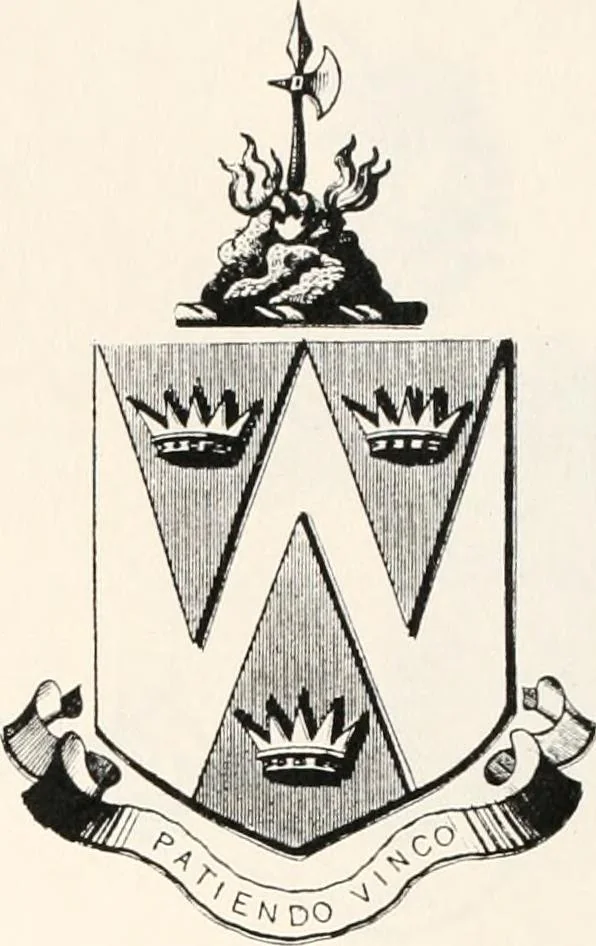 An illustration from A visitation of the seats and arms of the noblemen and gentlemen of Great Britain, 1852, leaf 450
