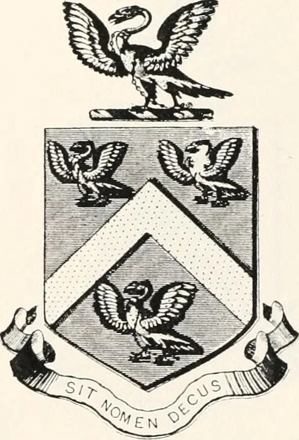 An illustration from A visitation of the seats and arms of the noblemen and gentlemen of Great Britain, 1852, leaf 450