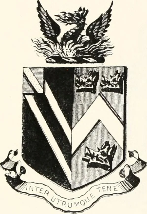 An illustration from A visitation of the seats and arms of the noblemen and gentlemen of Great Britain, 1852, leaf 452