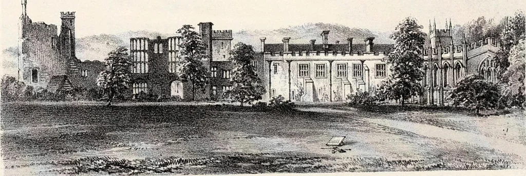 An illustration from A visitation of the seats and arms of the noblemen and gentlemen of Great Britain, 1852, leaf 52
