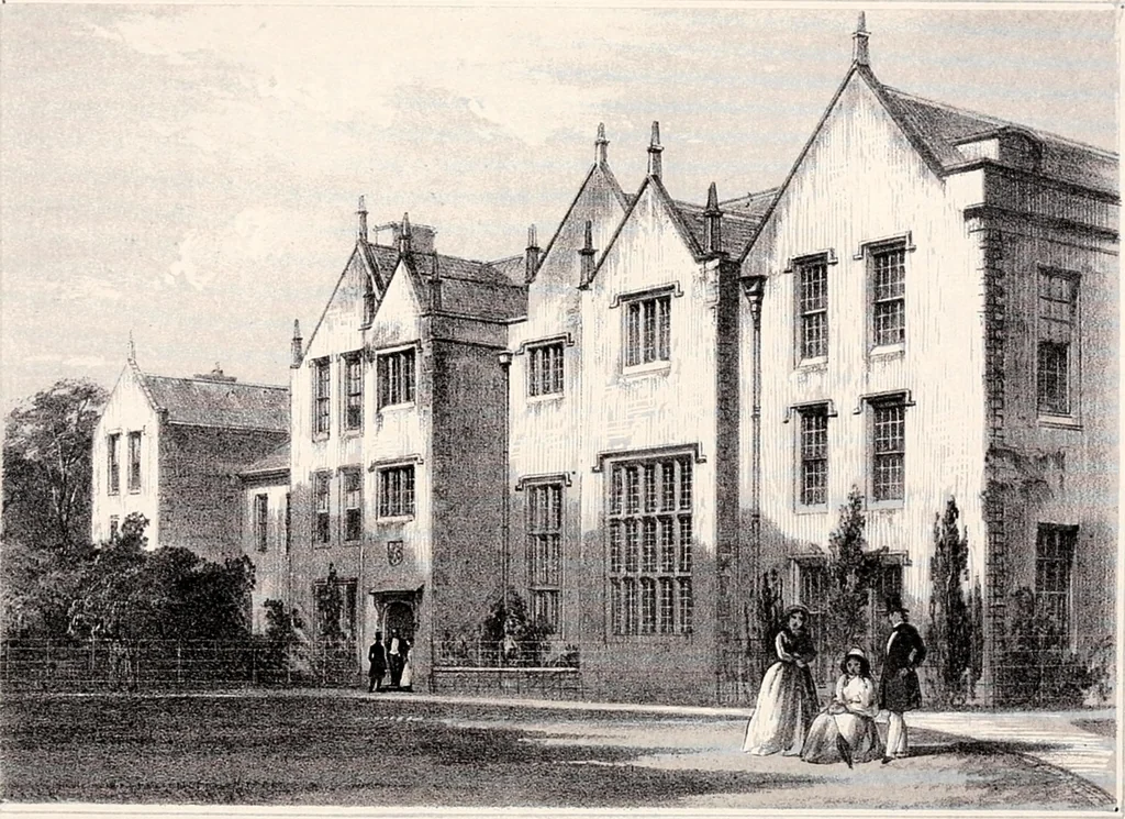 An illustration from A visitation of the seats and arms of the noblemen and gentlemen of Great Britain, 1852, leaf 77