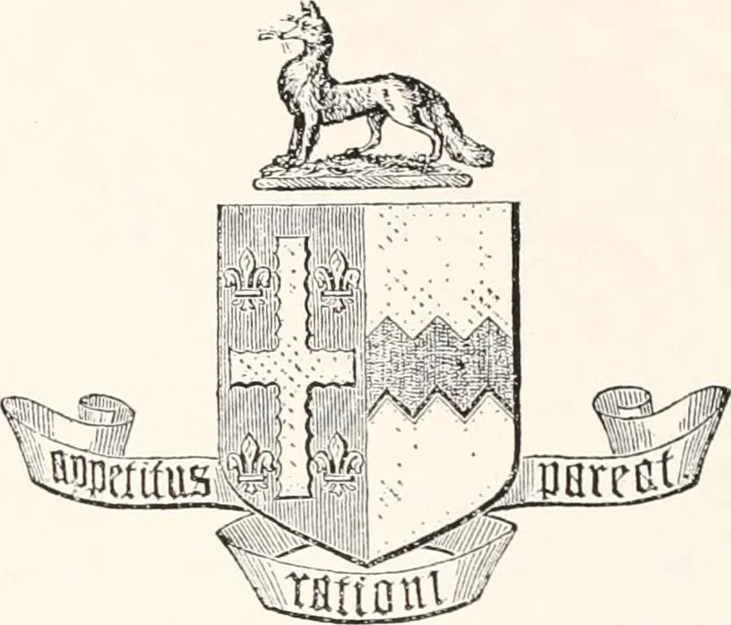 An illustration from A visitation of the seats and arms of the noblemen and gentlemen of Great Britain, 1852, leaf 8