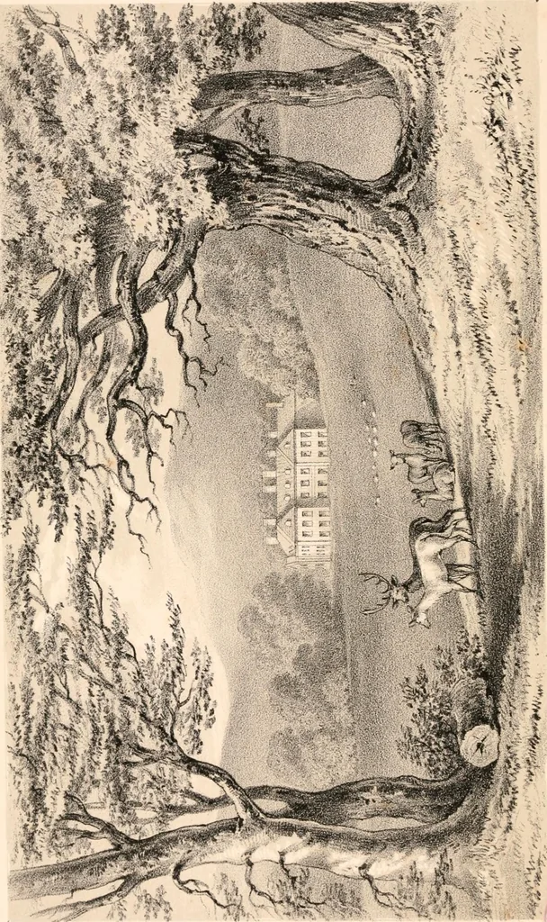 An illustration from A visitation of the seats and arms of the noblemen and gentlemen of Great Britain, 1852, leaf 17