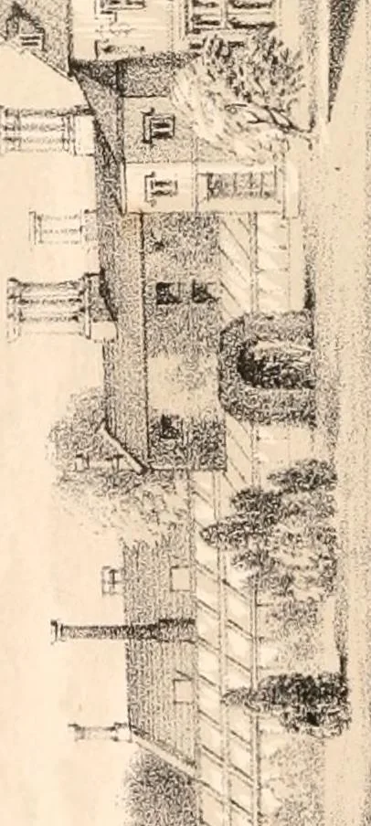 An illustration from A visitation of the seats and arms of the noblemen and gentlemen of Great Britain, 1852, leaf 183