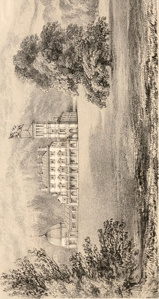 An illustration from A visitation of the seats and arms of the noblemen and gentlemen of Great Britain, 1852, leaf 207