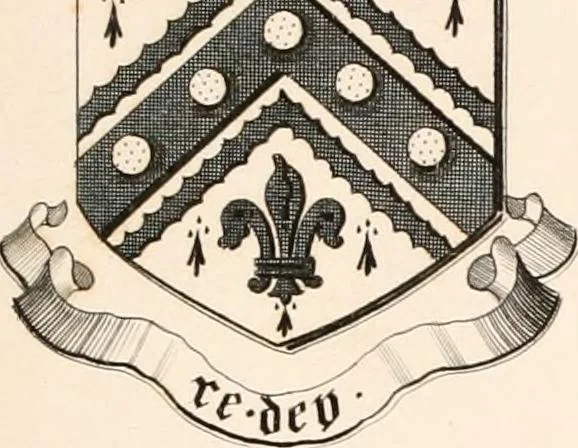 An illustration from A visitation of the seats and arms of the noblemen and gentlemen of Great Britain, 1852, leaf 390