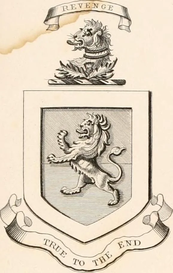 An illustration from A visitation of the seats and arms of the noblemen and gentlemen of Great Britain, 1852, leaf 394