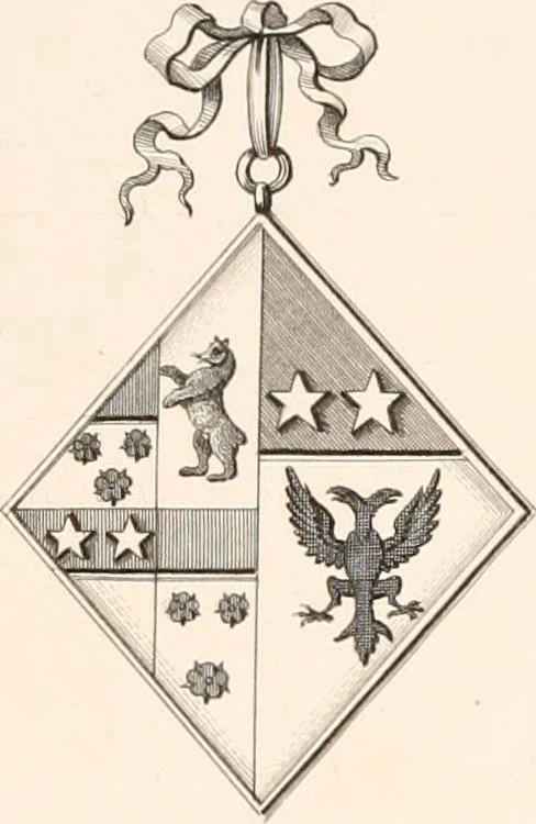 An illustration from A visitation of the seats and arms of the noblemen and gentlemen of Great Britain, 1852, leaf 396
