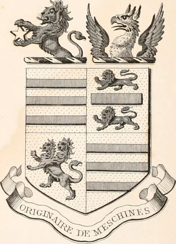 An illustration from A visitation of the seats and arms of the noblemen and gentlemen of Great Britain, 1852, leaf 396