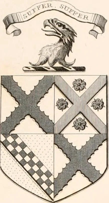An illustration from A visitation of the seats and arms of the noblemen and gentlemen of Great Britain, 1852, leaf 398