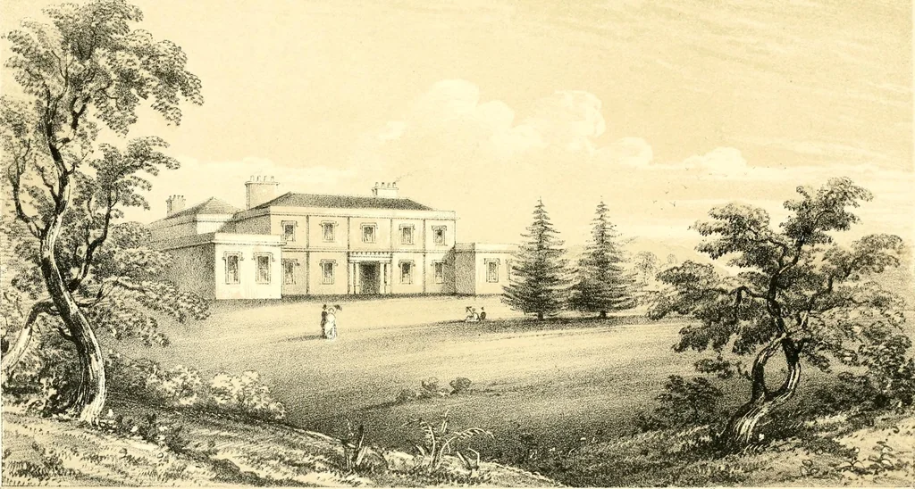 An illustration from A visitation of the seats and arms of the noblemen and gentlemen of Great Britain and Ireland, 1855, leaf 174