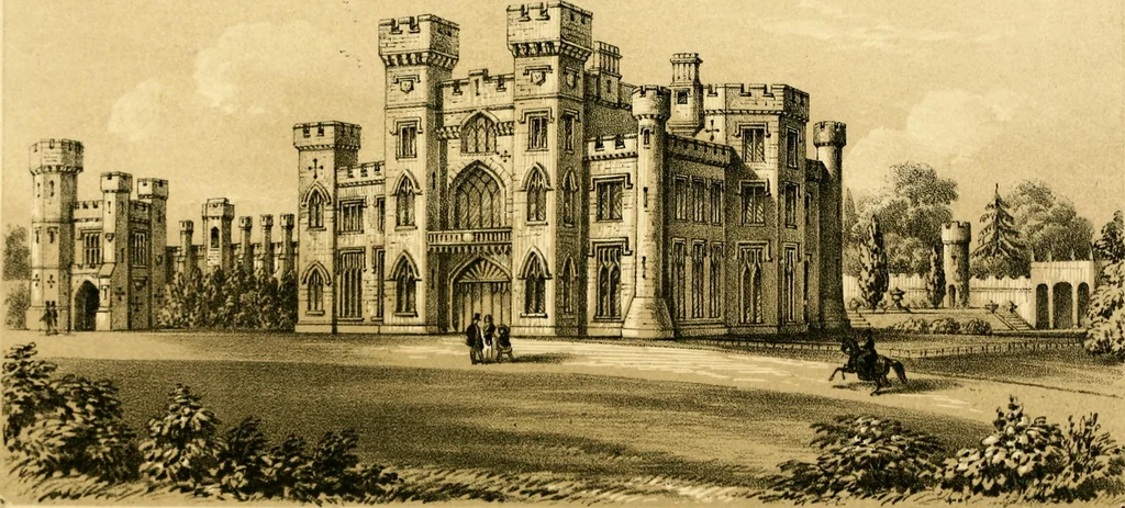 An illustration from A visitation of the seats and arms of the noblemen and gentlemen of Great Britain and Ireland, 1855, leaf 191