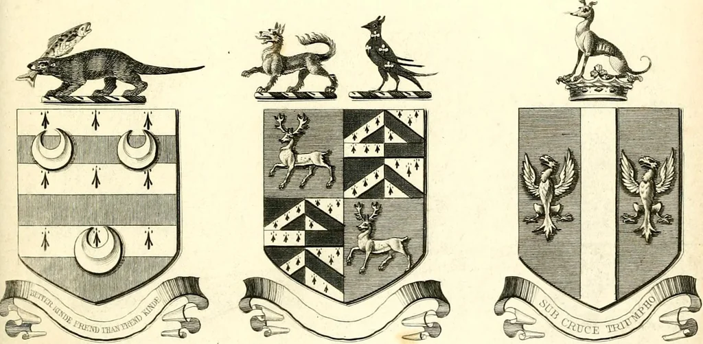 An illustration from A visitation of the seats and arms of the noblemen and gentlemen of Great Britain and Ireland, 1855, leaf 356