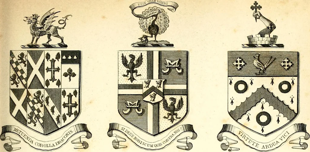 An illustration from A visitation of the seats and arms of the noblemen and gentlemen of Great Britain and Ireland, 1855, leaf 362