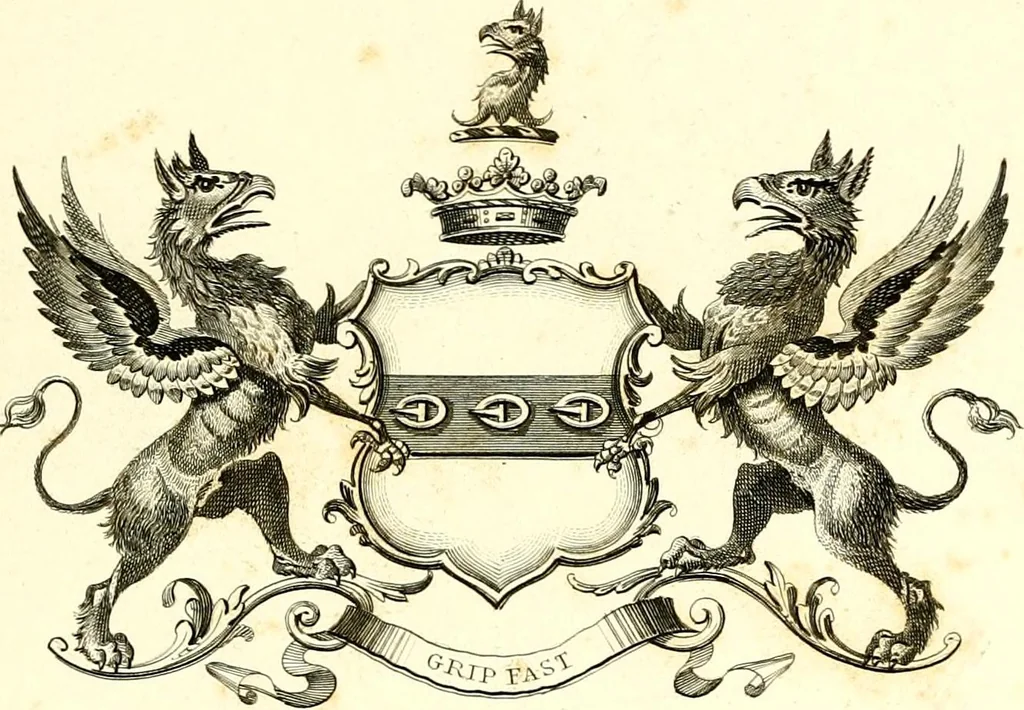 An illustration from A visitation of the seats and arms of the noblemen and gentlemen of Great Britain and Ireland, 1855, leaf 362