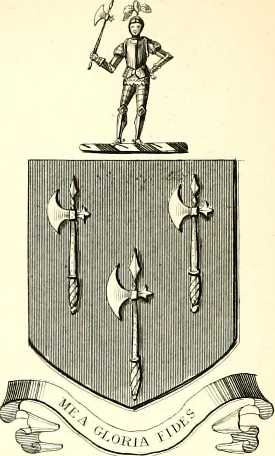 An illustration from A visitation of the seats and arms of the noblemen and gentlemen of Great Britain and Ireland, 1855, leaf 378