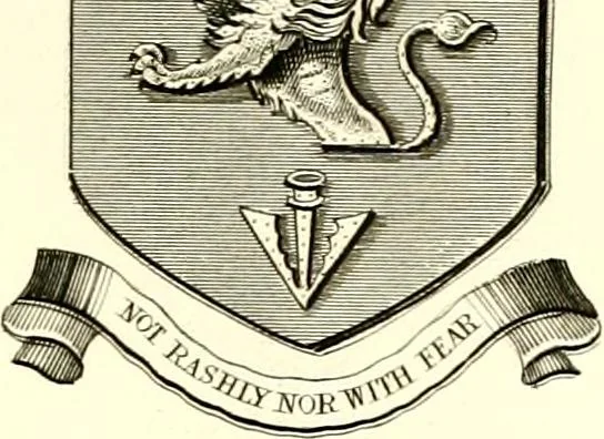 An illustration from A visitation of the seats and arms of the noblemen and gentlemen of Great Britain and Ireland, 1855, leaf 380
