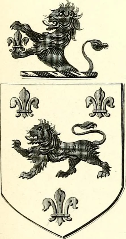 An illustration from A visitation of the seats and arms of the noblemen and gentlemen of Great Britain and Ireland, 1855, leaf 390