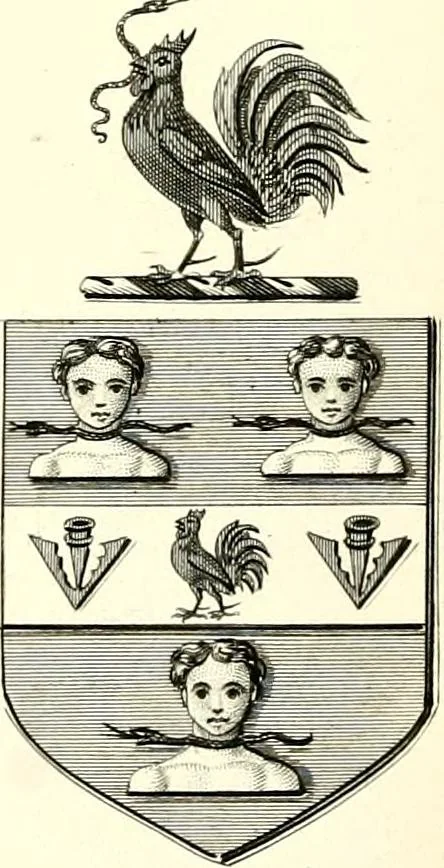 An illustration from A visitation of the seats and arms of the noblemen and gentlemen of Great Britain and Ireland, 1855, leaf 390